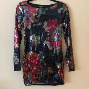 Express sequin dress